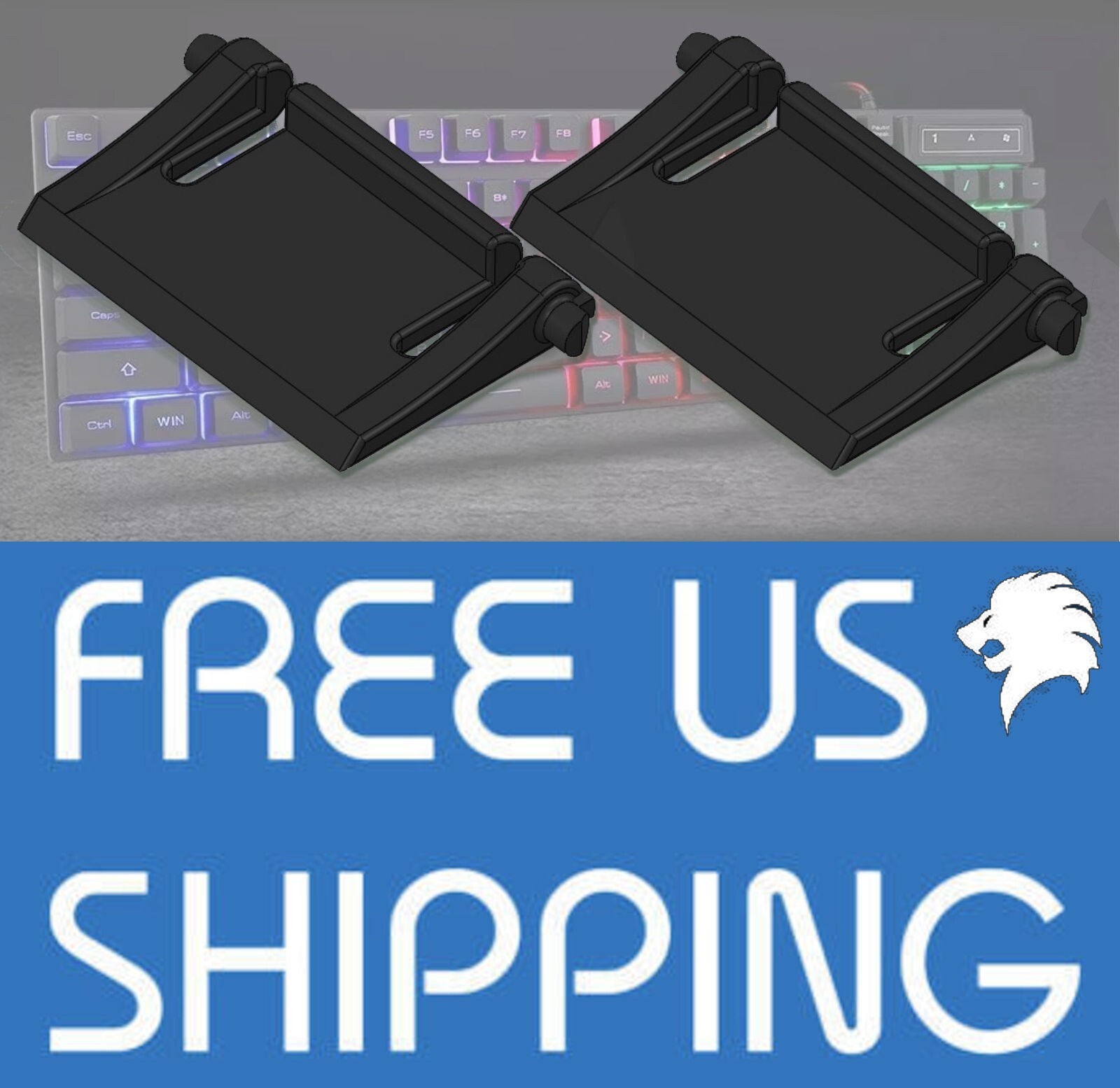 Stronger BlueFinger RGB Gaming Keyboard spare replacement leg stand foot feet 2x
