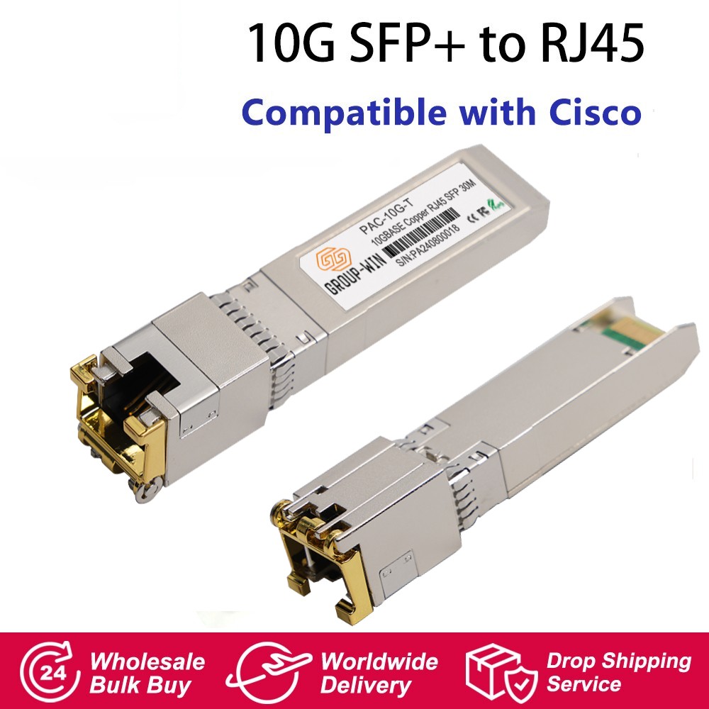 10G SFP+ to RJ45 Copper Module 10gb SFP 30M For Cisco TP-LINK D-Link Mikrotik