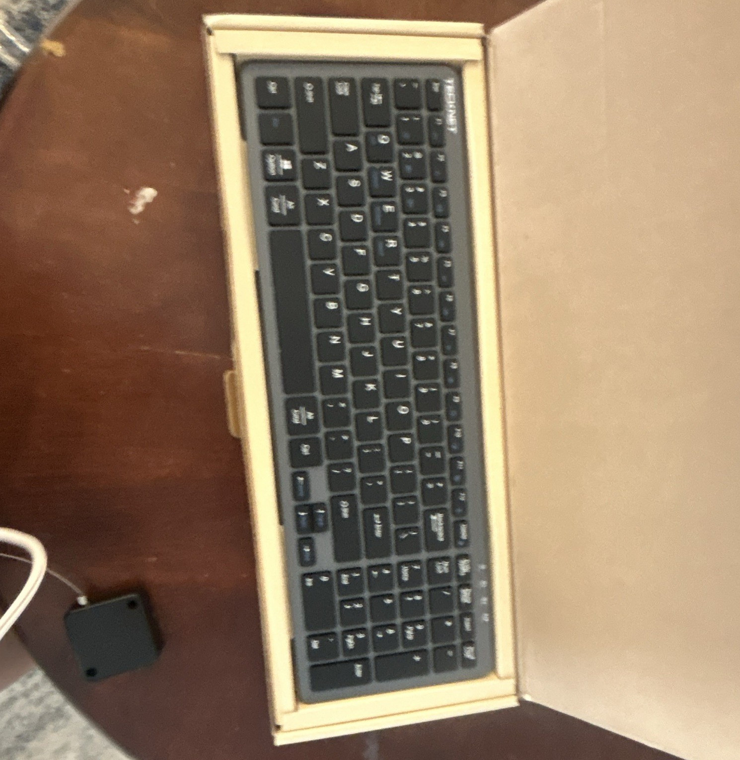 TECKNET TK-KB041 Wireless Standard Keyboard Black QWERTY English Portable