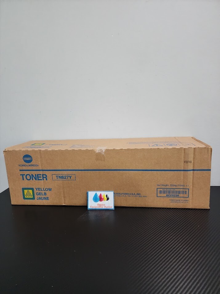 Konica Minolta TN-627Y ACVV230 Yellow Toner Cartridge
