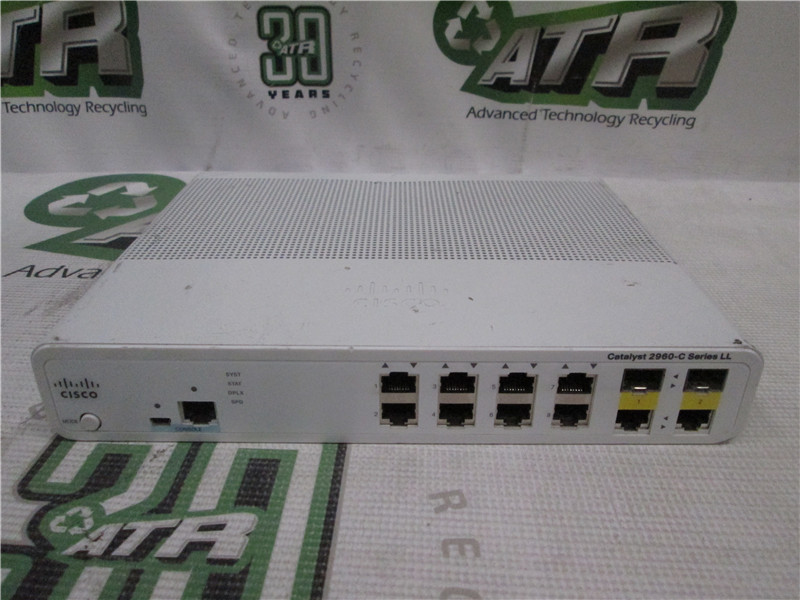 Cisco Catalyst 2960-C V01 PoE Network Switch WS-C2960C-81C-S Fair Condition