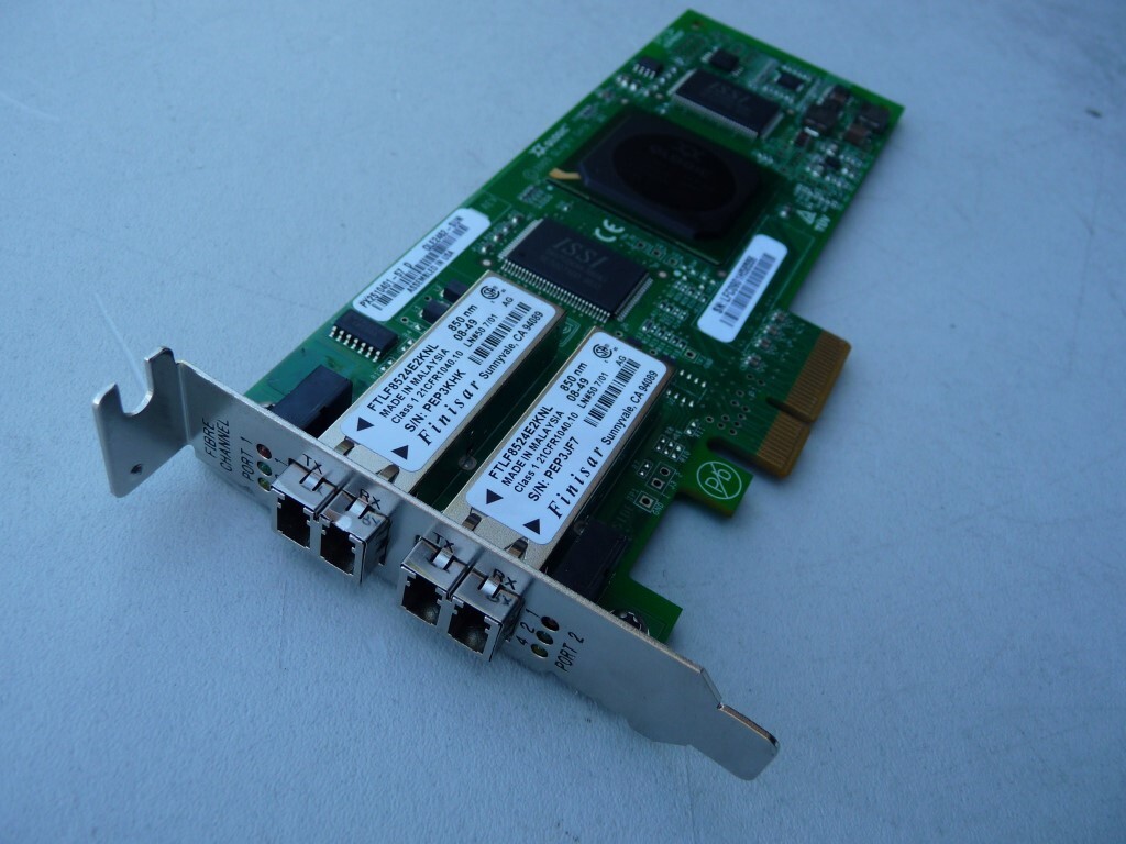 AU SELLER Sun QLE2462 PCIe HBA 2-Port FC 4GB LP Card 375-3356-02 LOW Prof CARD