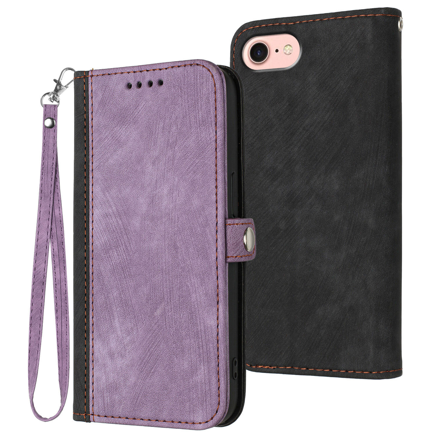 Splice Leather Wallet Phone Case For Google Pixel 7 8 9 10 Pro TCL 501 503 403