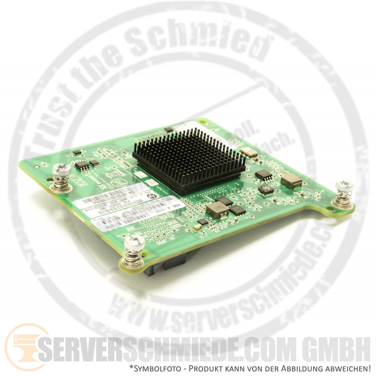 HP QLogic QMH2572 2x 8Gb FC FibreChannel Mezzanine Card Controller 651281-B21