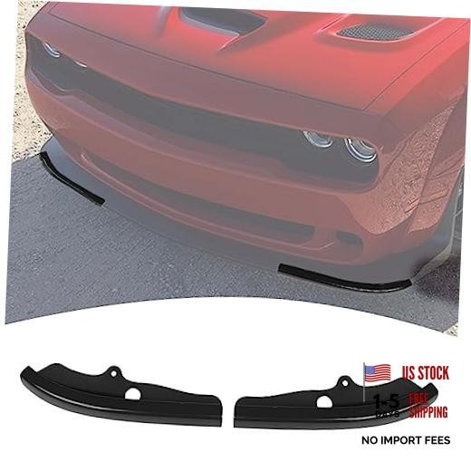 for Challenger Front Bumper Lip Splitter Protector Cover Trim for Small Black