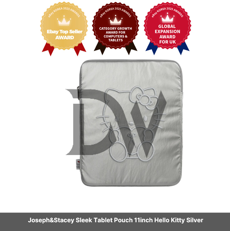 Joseph&Stacey Sleek Tablet Pouch 11inch Hello Kitty Silver / Express / Genuine