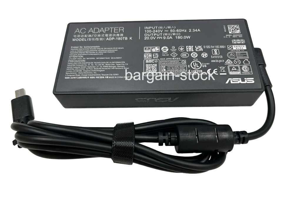 Original 9A 180W AC Adapter Charger 2024 ASUS ROG Zephyrus G14 GA403 ADP-180TB K