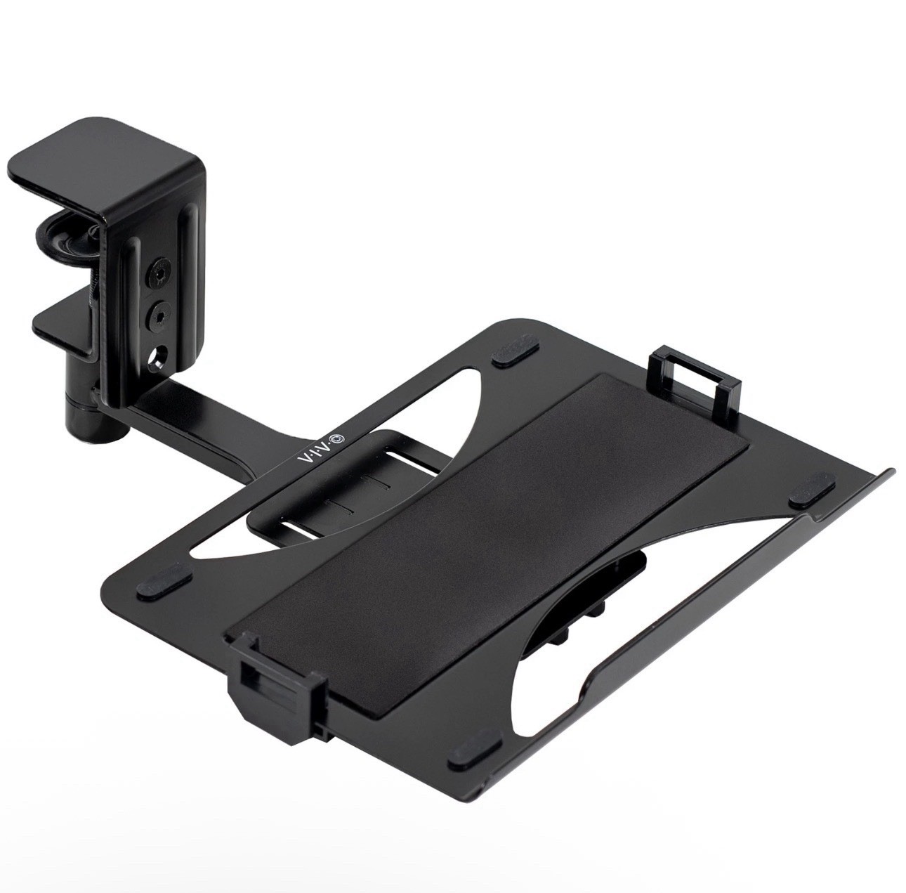 VIVO Clamp-on 12 x 9 inch Rotating Laptop Tray for Office Desk