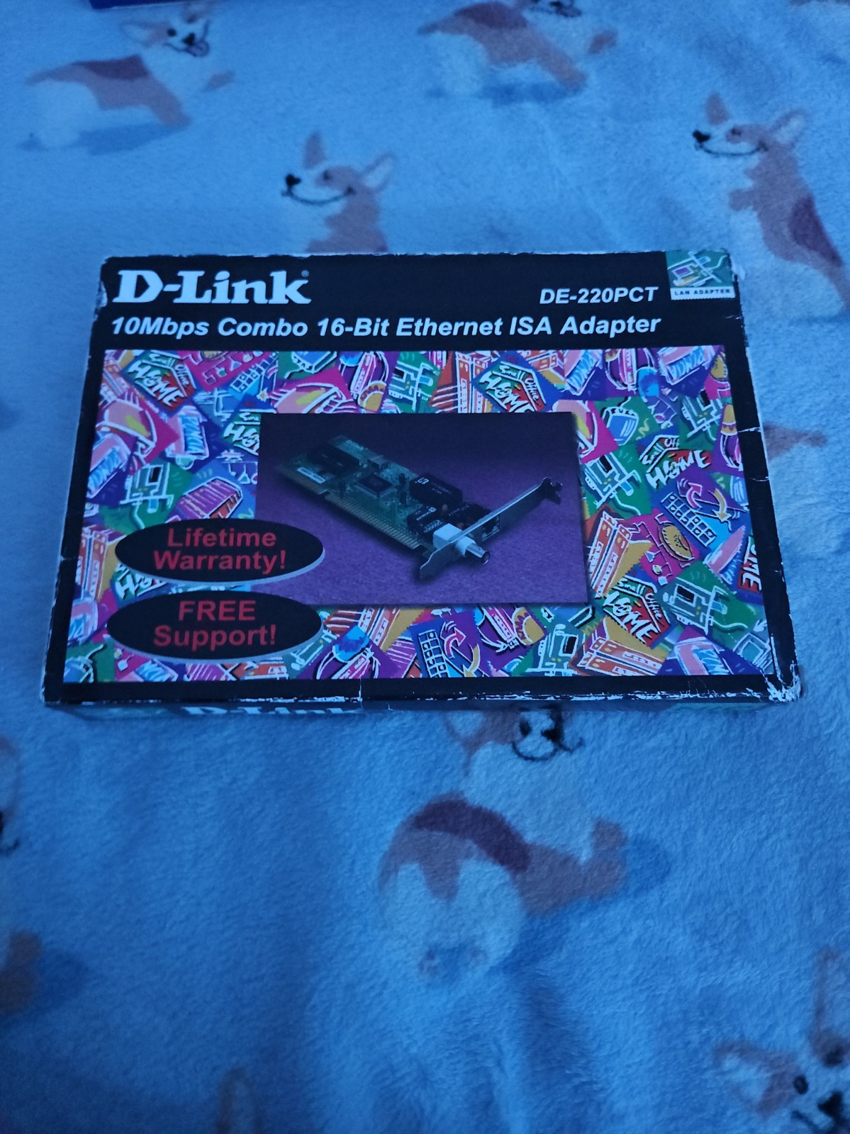 D-Link DE-220PCT 10Mbps Combo 16-bit Ethernet ISA Adapter Card