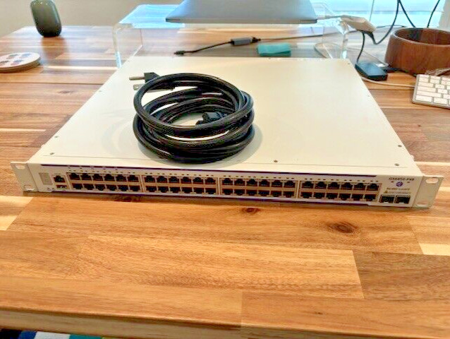 Alcatel Lucent OS6450-P48 48x PoE+ RJ45 2x SFP+ Gigabit Switch with SFP Uplink