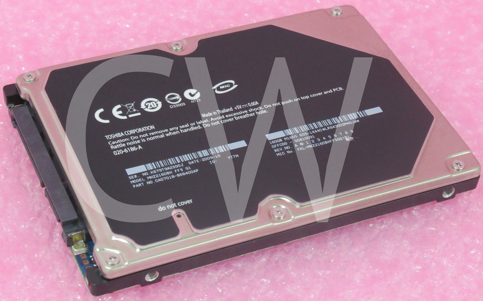 MHZ2160BH Fujitsu 160GB 5.4K RPM 3Gb/s 2.5" SATA HDD Hard Drive