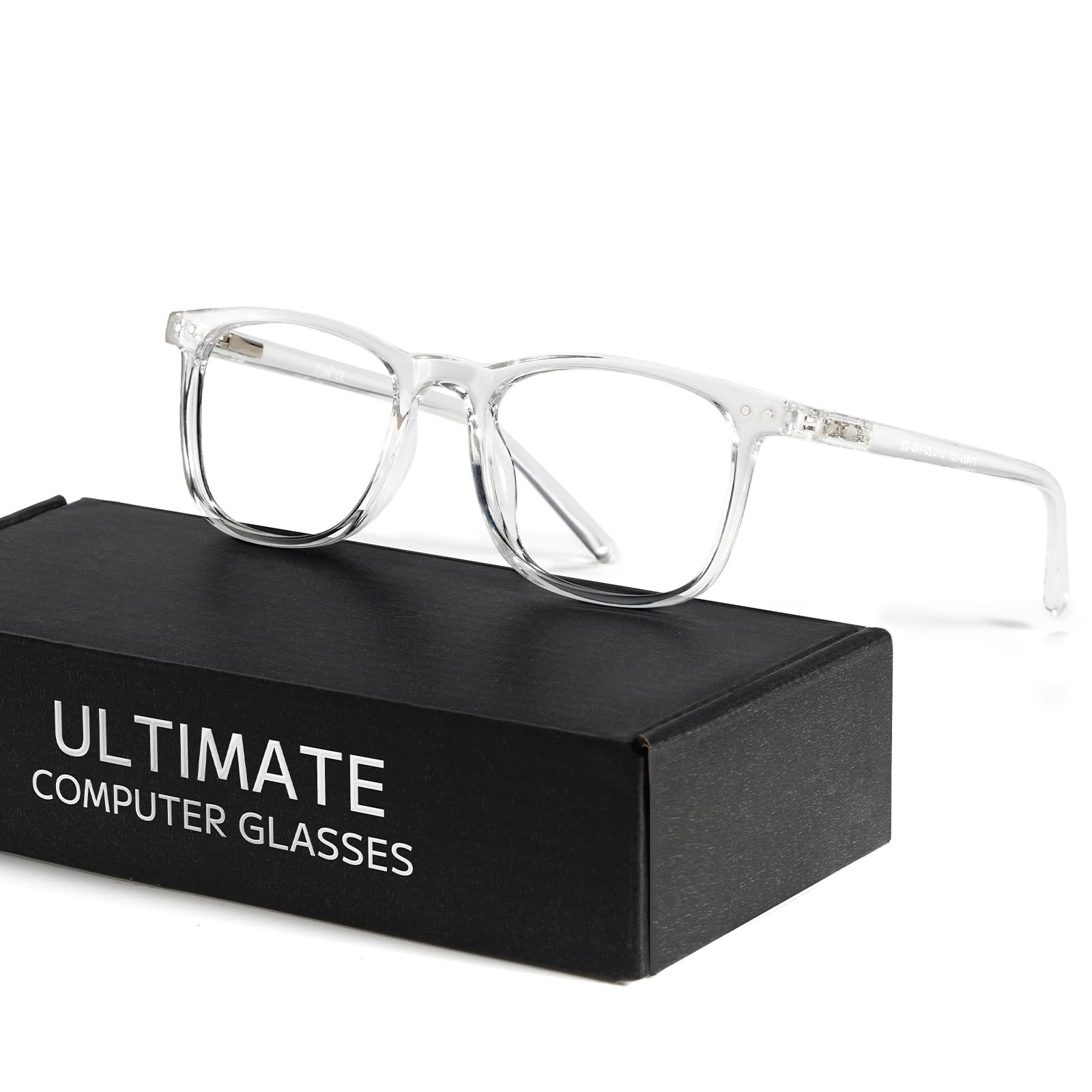 Red Lens Blue Light Blocking Glasses, Square Frame for Computer Gaming