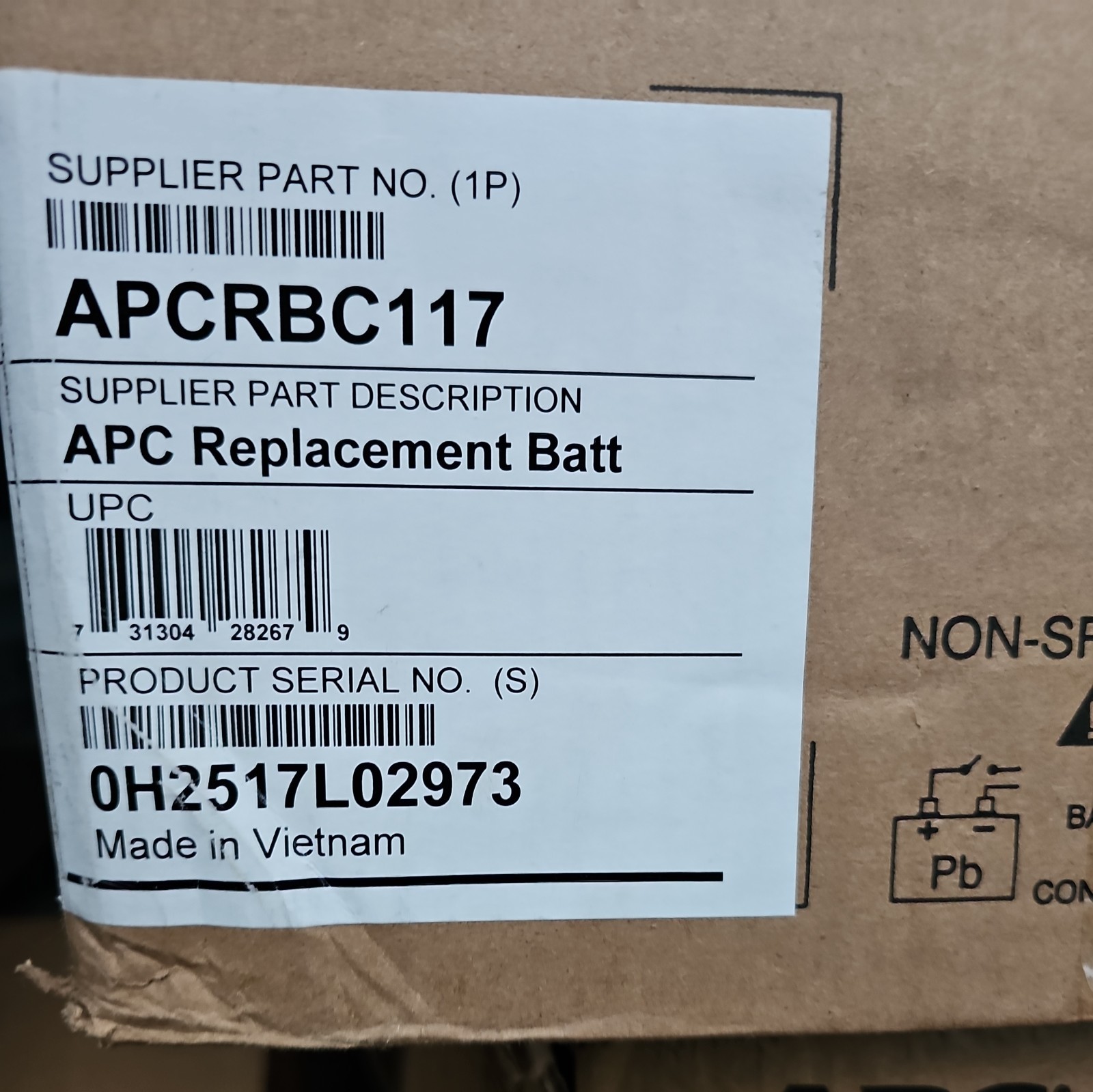 APC APCRBC117 UPS Replacement Battery