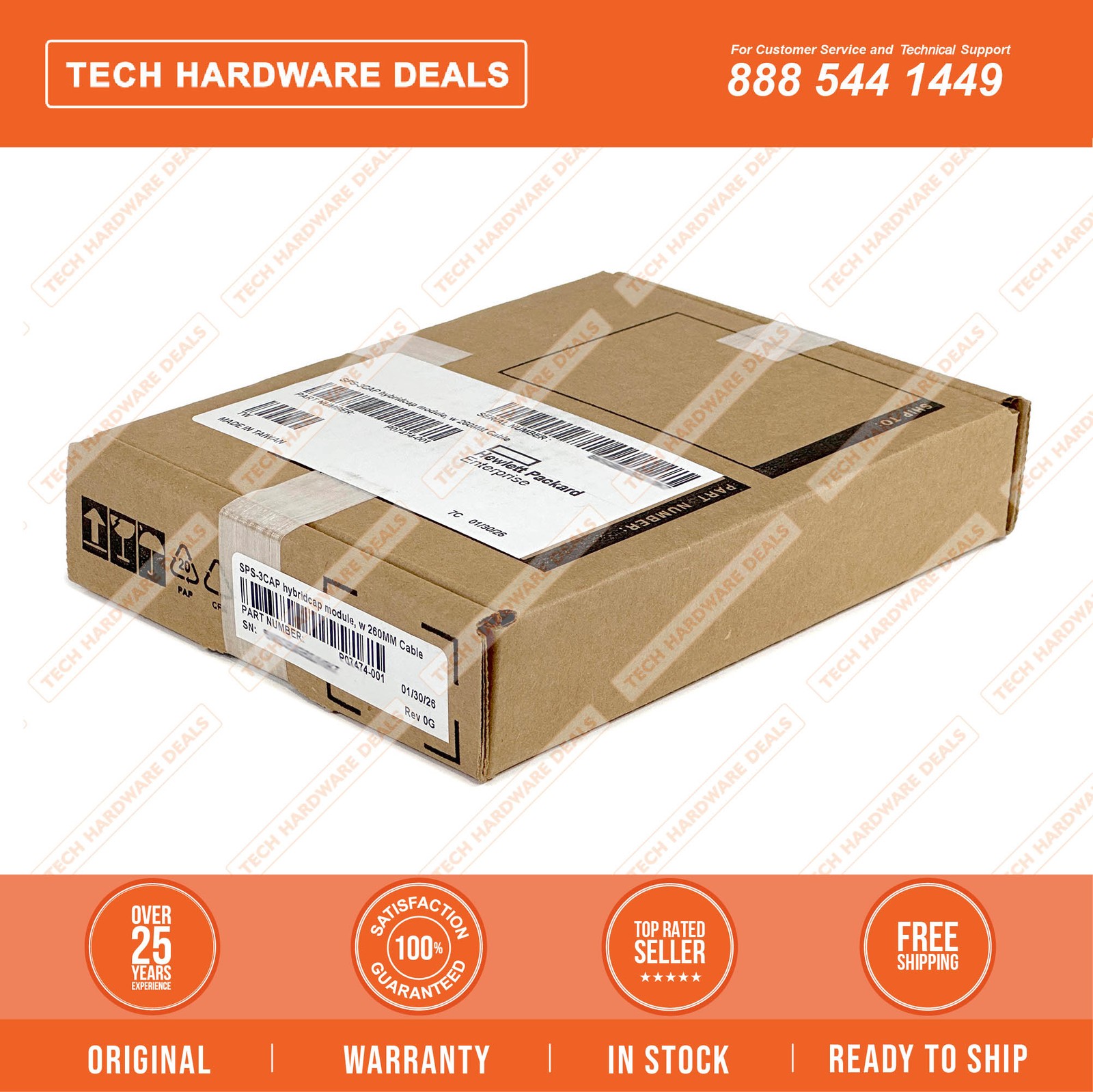 P07474-001  NEW SEALED HPE Smart Storage Hybrid Capacitor with 260mm Cable Kit