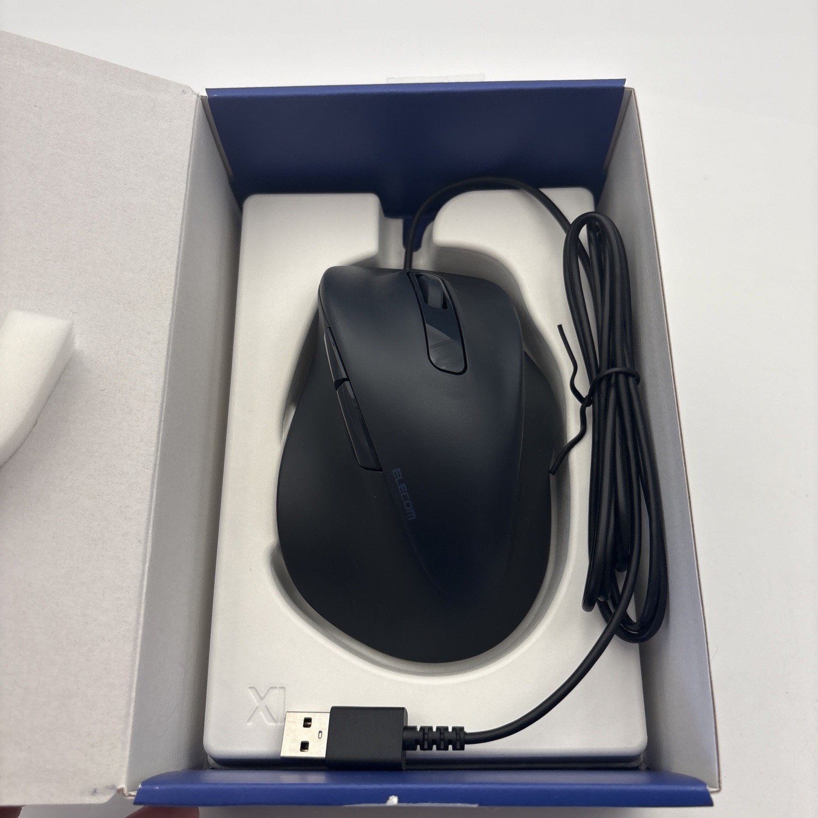 ELECOM Wired Mouse EX-G Quiet XLarge Size 5 Buttons & quotAskDoctors Evaluation