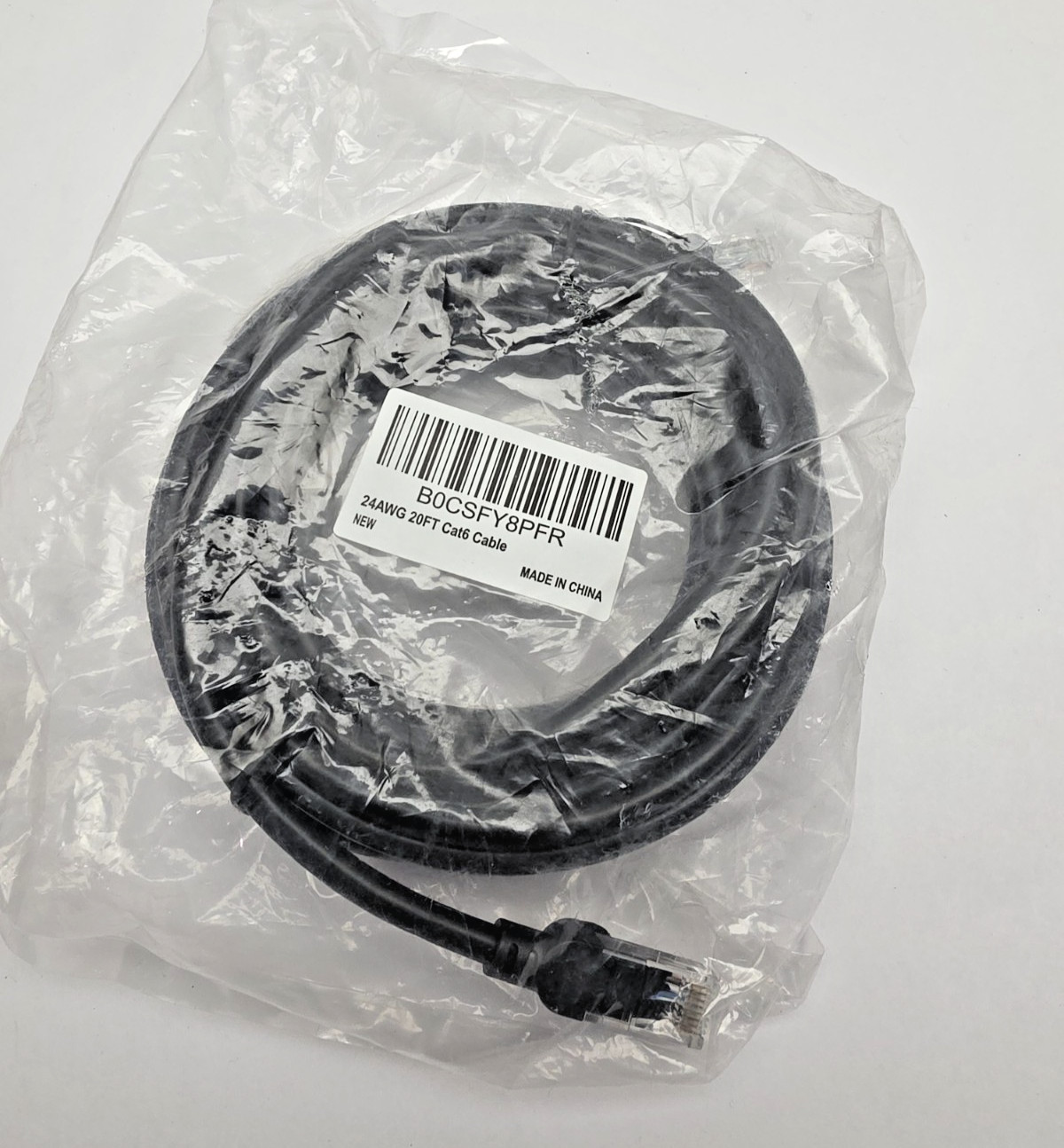 20FT Cat6 Outdoor Ethernet Cable 24AWG Heavy Duty Direct Burial RJ45 Network