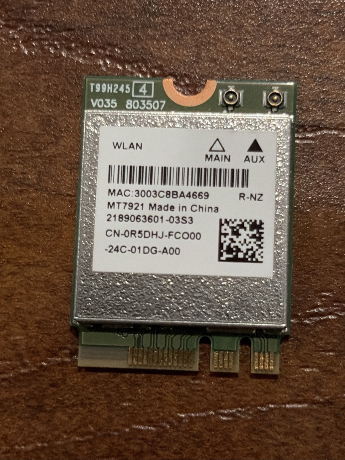 MediaTek Wi-Fi 6 MT7921 - wireless network card