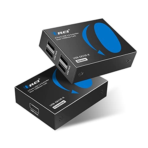 OREI USB 2.0 Extender Over Ethernet CAT6/7 up to 330ft - 4 USB (USB-EXB330-K)