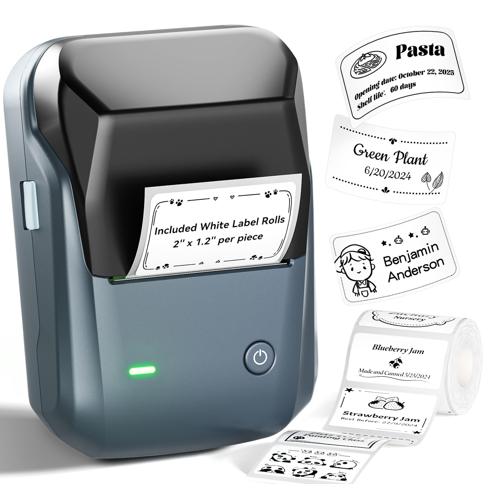 NIIMBOT B1 Label Maker, 2Inch Bluetooth Label Printer for Home, Blue