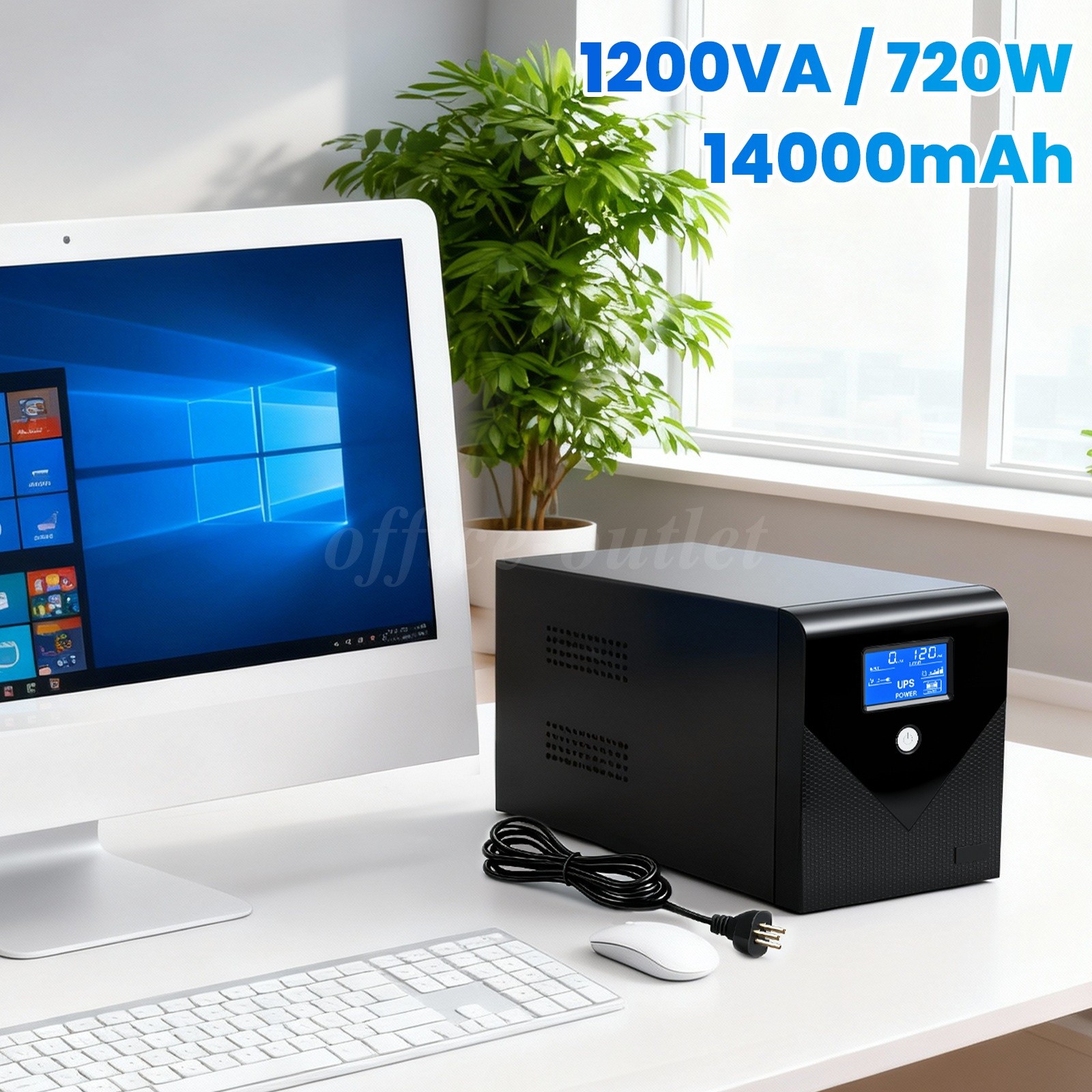Household Office Backup UPS Power Supply 300W 500VA Battery Backup Power Strip