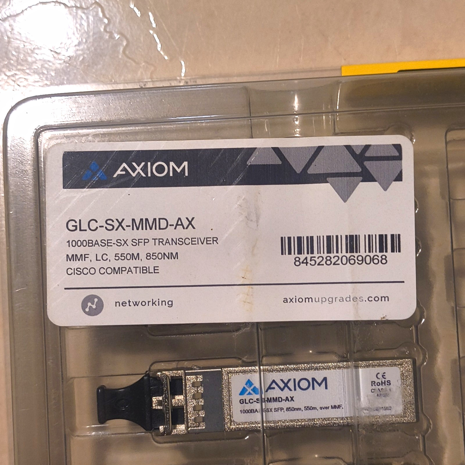 Axiom GLC-SX-MMD-AX 1000BASE-SX SFP LC MMF 850nm 550m for Cisco 16