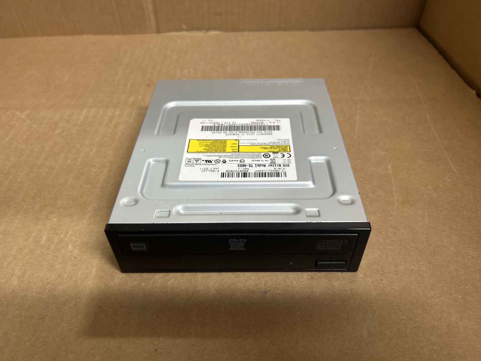Toshiba Samsung TS-H653 DVD Writer Drive TS-H653J/LEAHF 45K0482 - Black Bezel