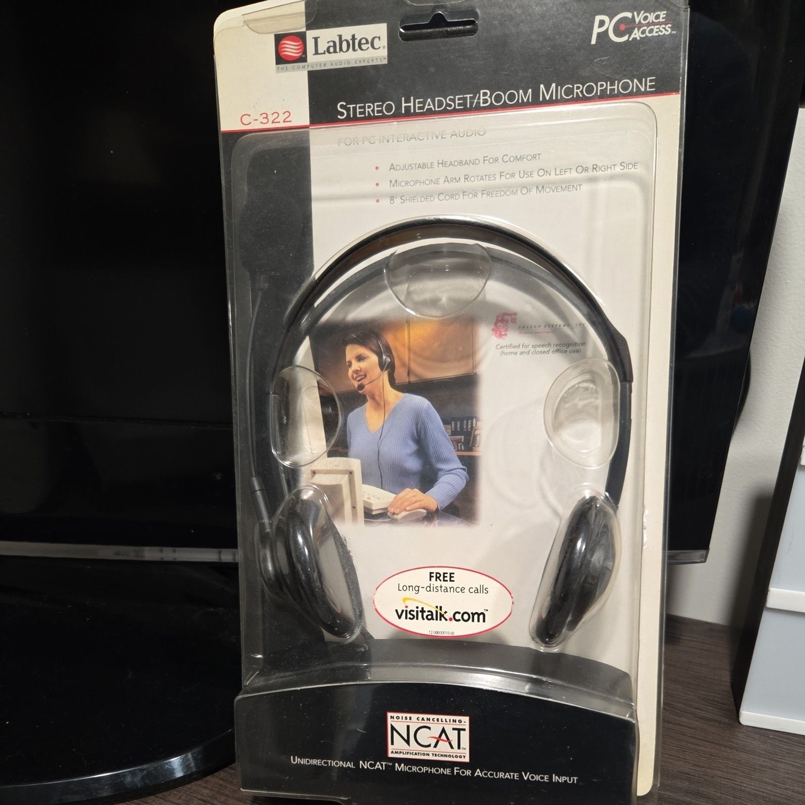 Labtec C-322 Stereo Headset/Boom Microphone