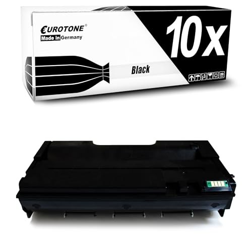 Eurotone 10x Toner Cartridge Compatible for Black Eurotone (No Ricoh Original)