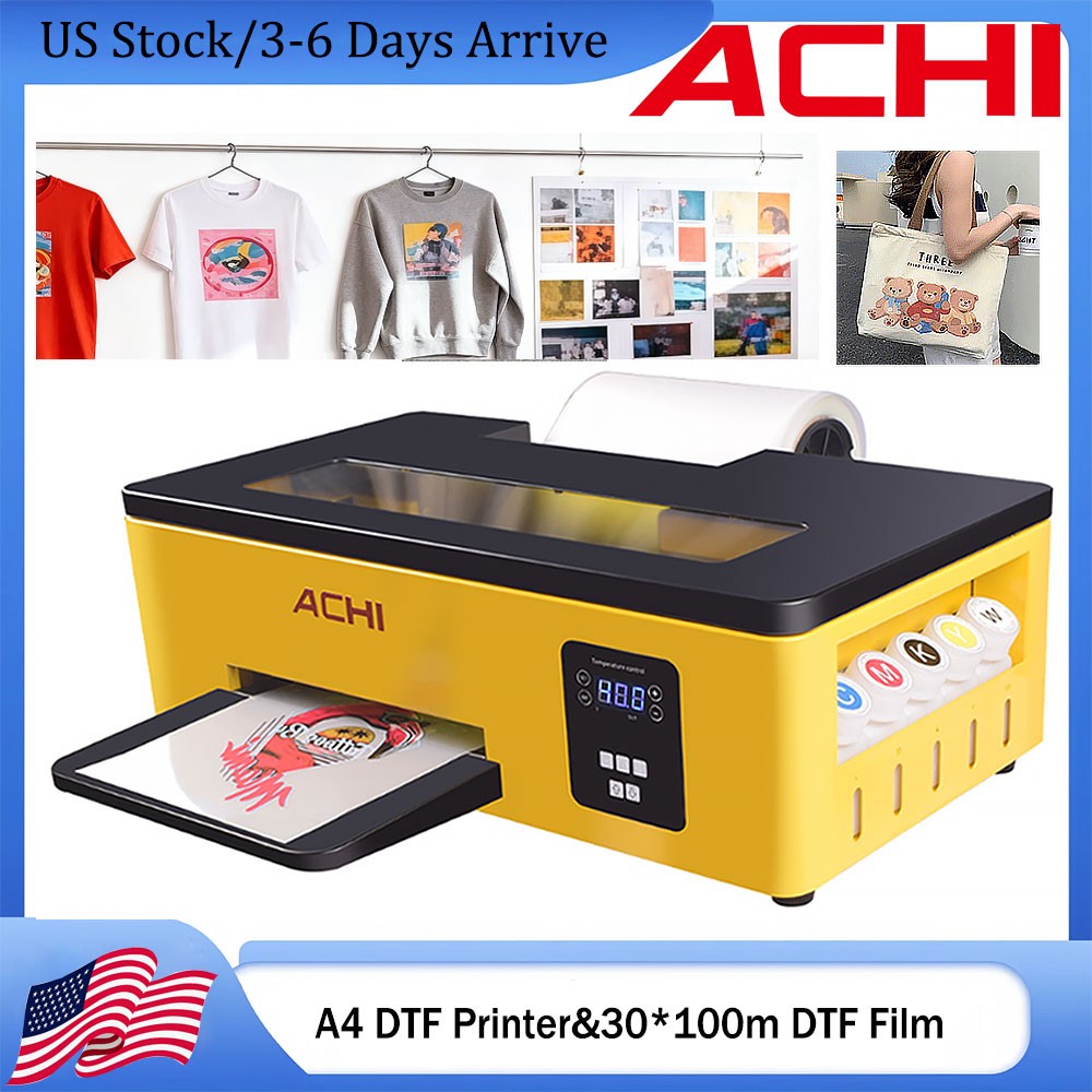 ACHI A3 1390/1800/A4 L800 DTF Printer Direct to Trasnfer Film Printing T-shirt