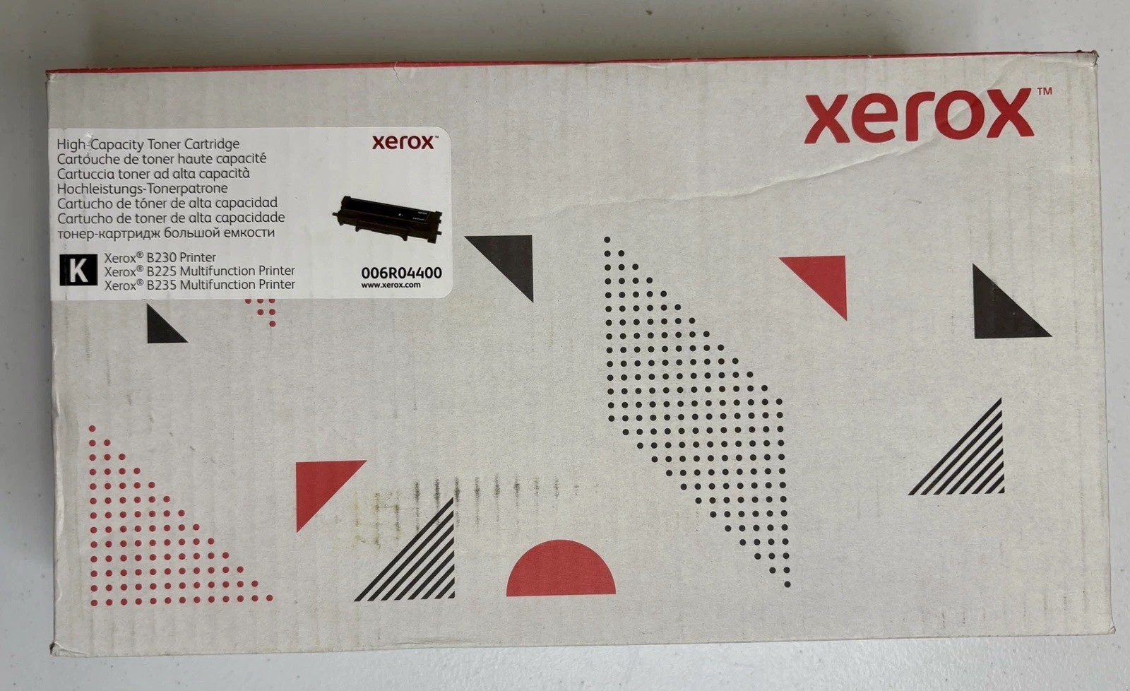 Xerox 006R04400 Black High-Capacity Toner Cartridge B230 B225 B235, Brand New
