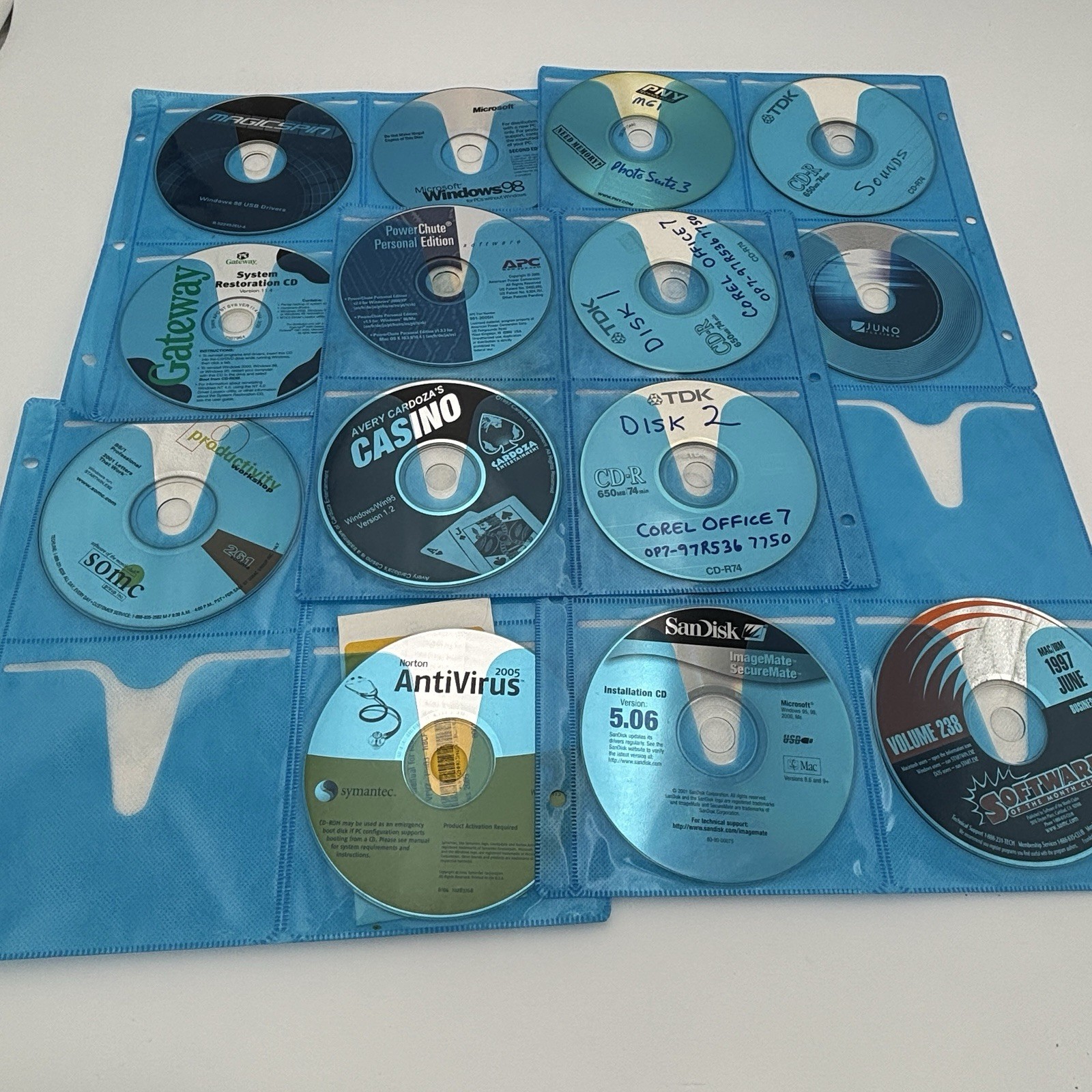 VINTAGE COMPUTER SOFTWARE CD /CD-ROM DISCS LOT OF 16 Mix
