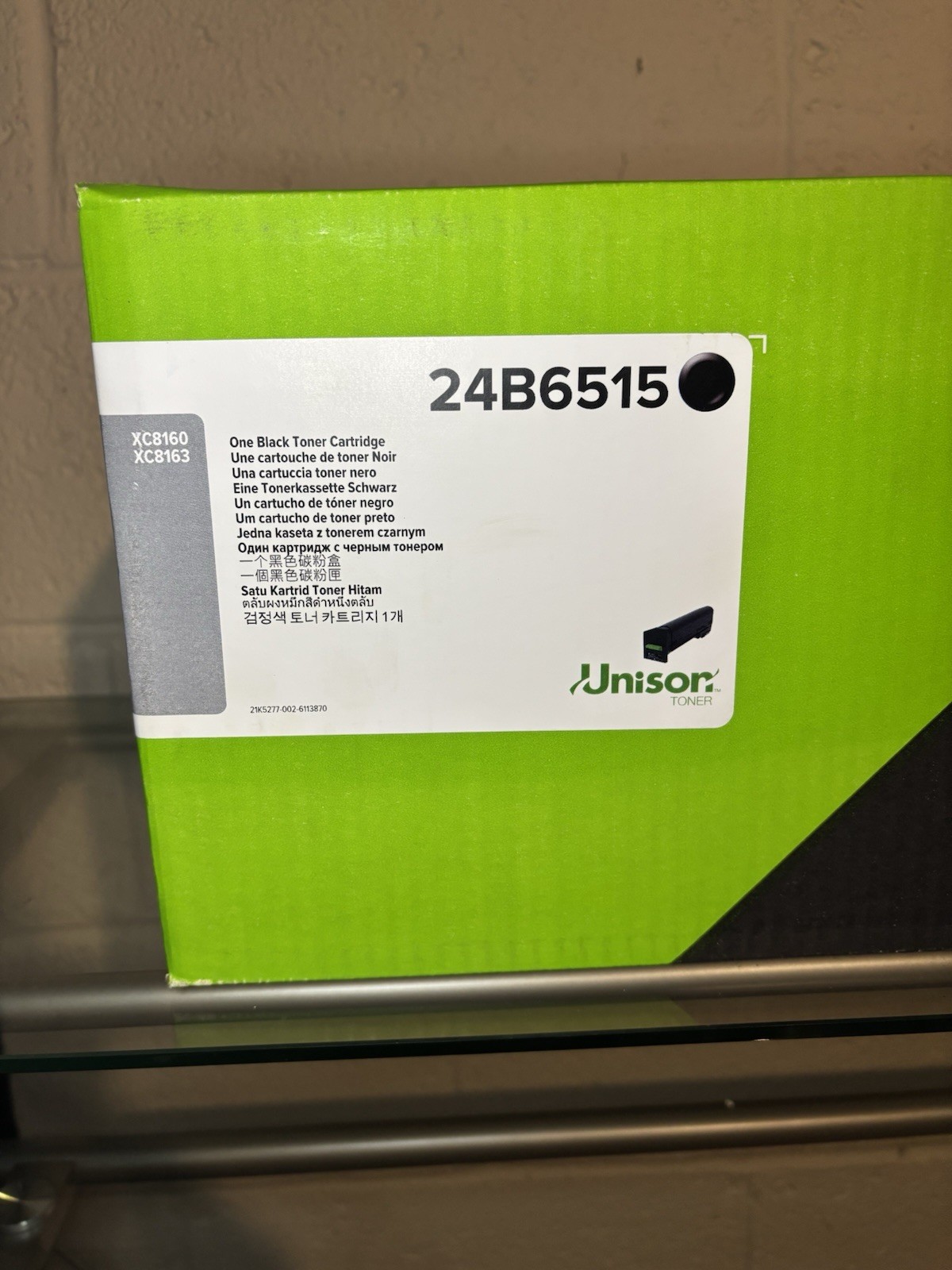 Lexmark 24b6515 Black Toner XC8160 XC8163 Series Genuine
