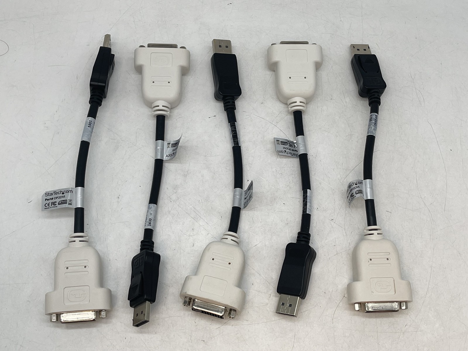 LOT OF 5 Startech DP2DVI DisplayPort to DVI Video Adapter Converter FREE S/H