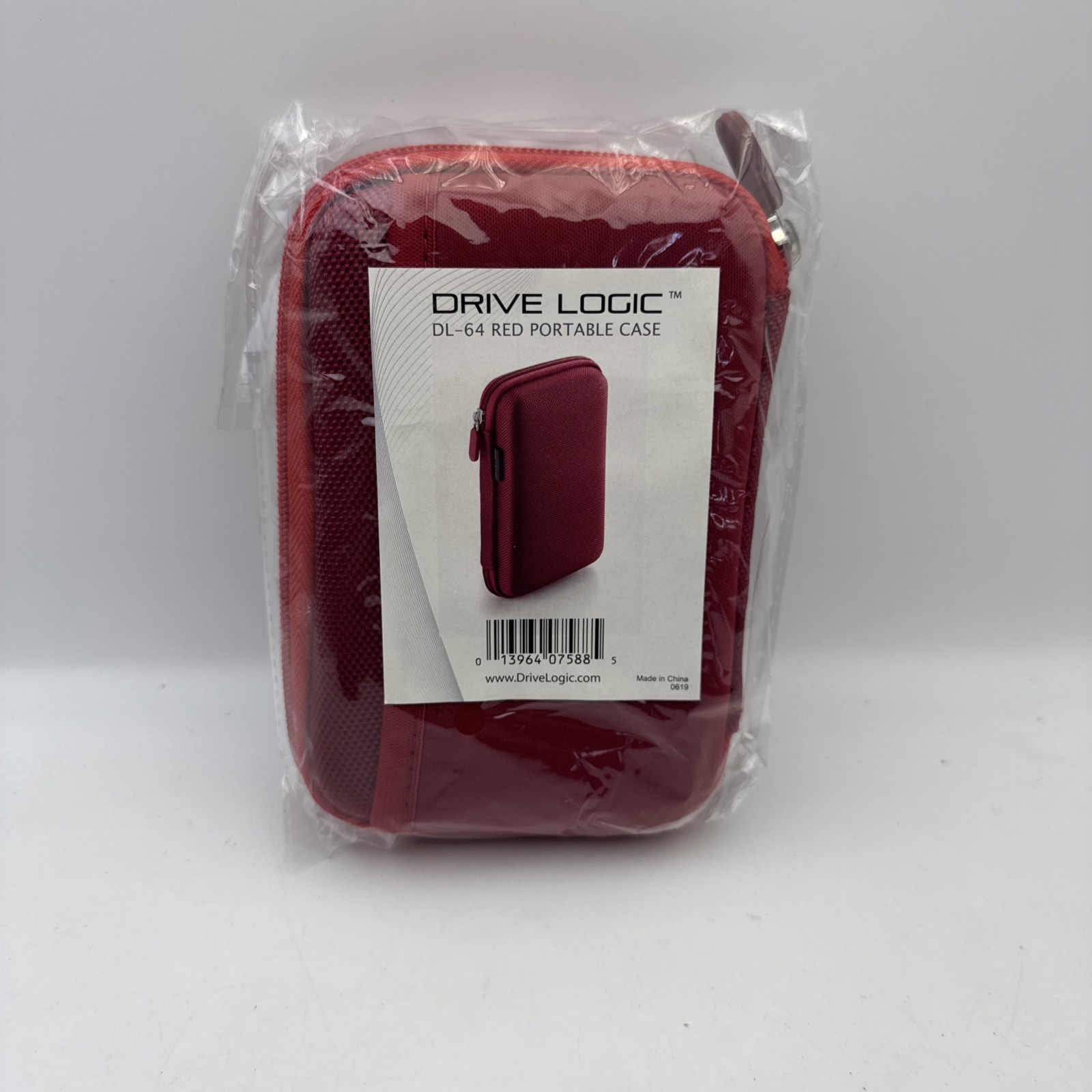 Drive Logic DL-64 Portable EVA Hard Drive Carrying Case Pouch (Red)