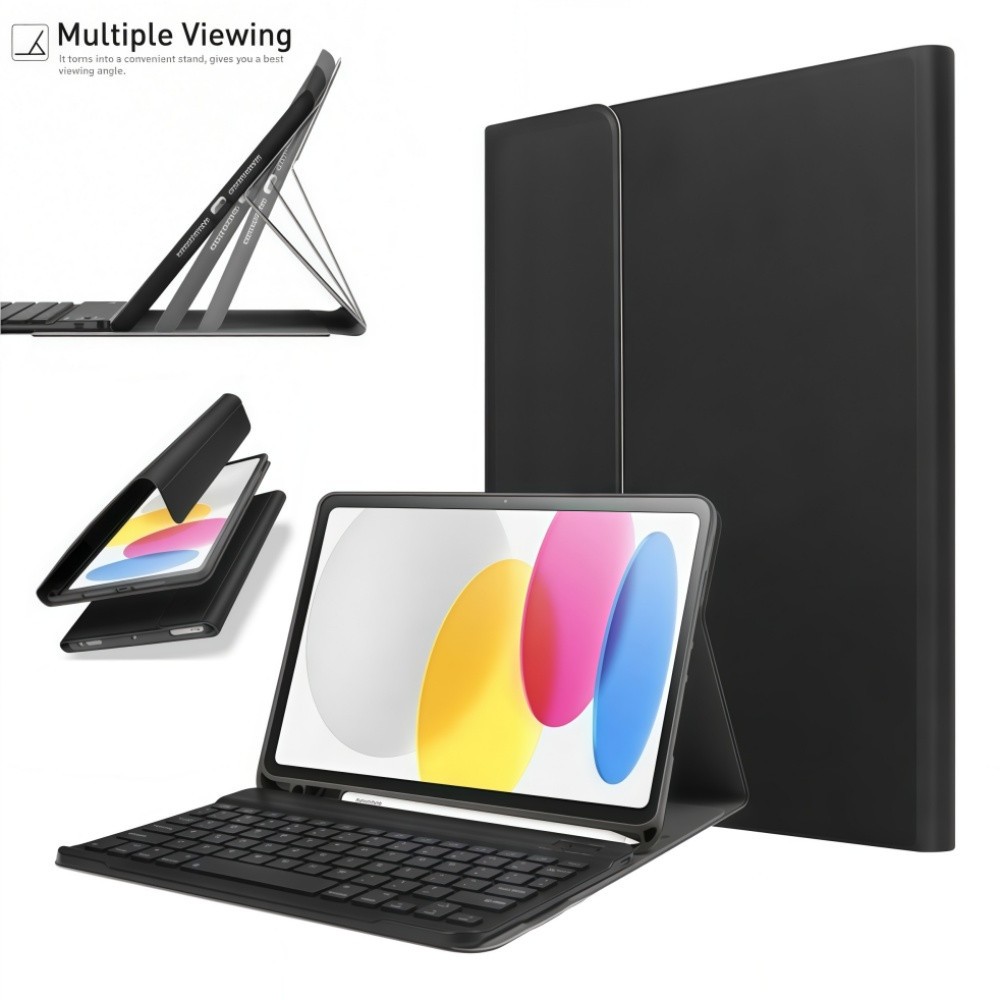 For iPad 7/8/9/10 Gen 10.2 Air Pro 11 Backlit Keyboard Case Magnetic Soft Cover