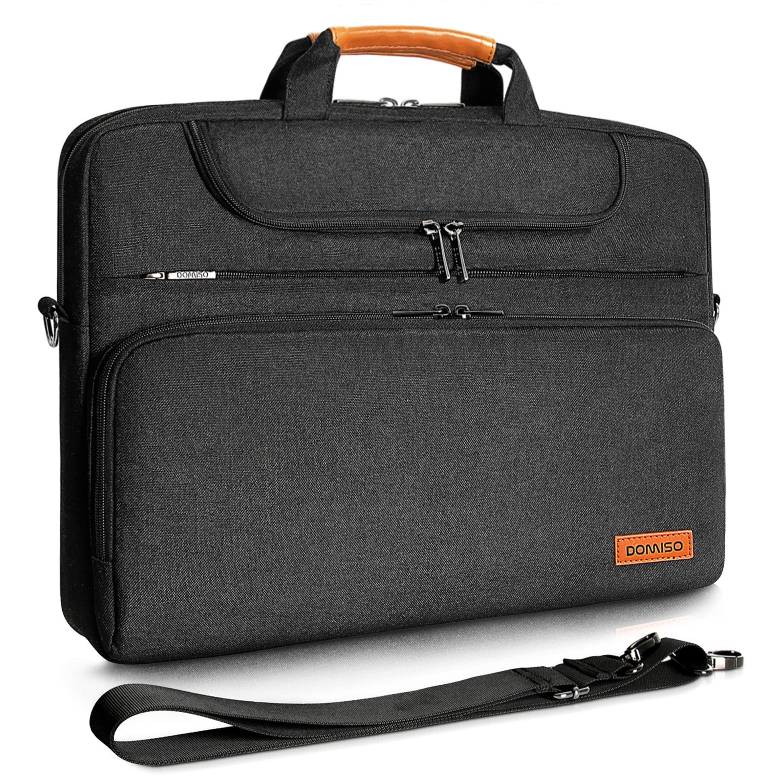 DOMISO 17-17.3 Inch Laptop Bag, Waterproof Business 17 - 17.3 Inch, Black