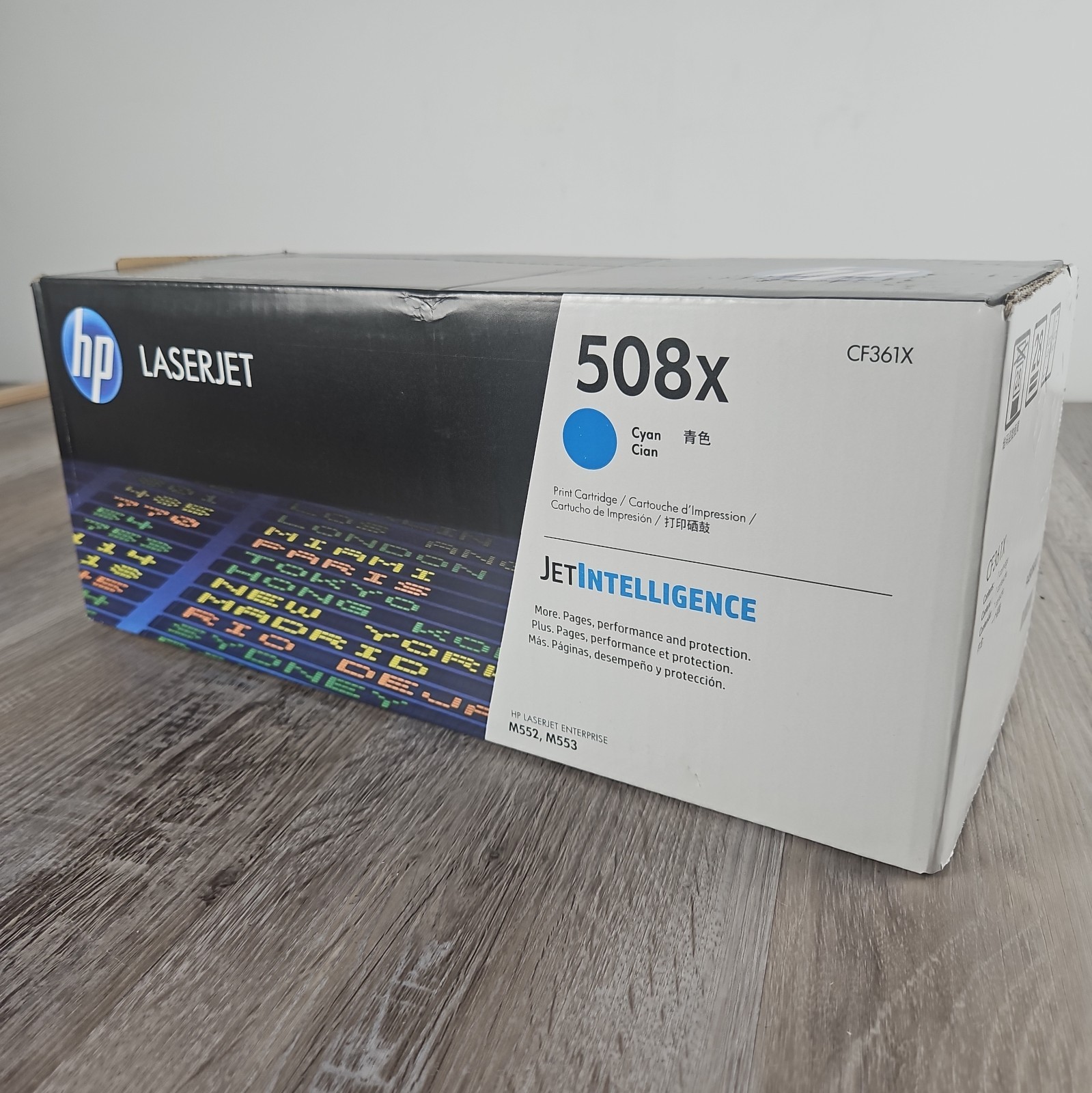 HP 508X High Yield Cyan Original LaserJet Toner Cartridge, Sealed- New Open Box
