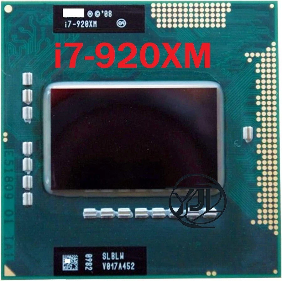 Intel Core i7-920XM SLBLW CPU Quad Core 2.0GHz 8M Socket G1 Processor