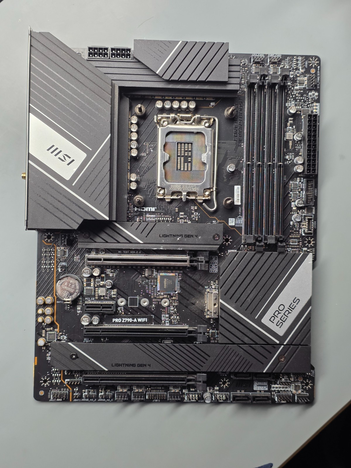 MSI PRO Z790-A WiFi ProSeries Motherboard, LGA 1700, DDR5, Wi-Fi 6E, ATX