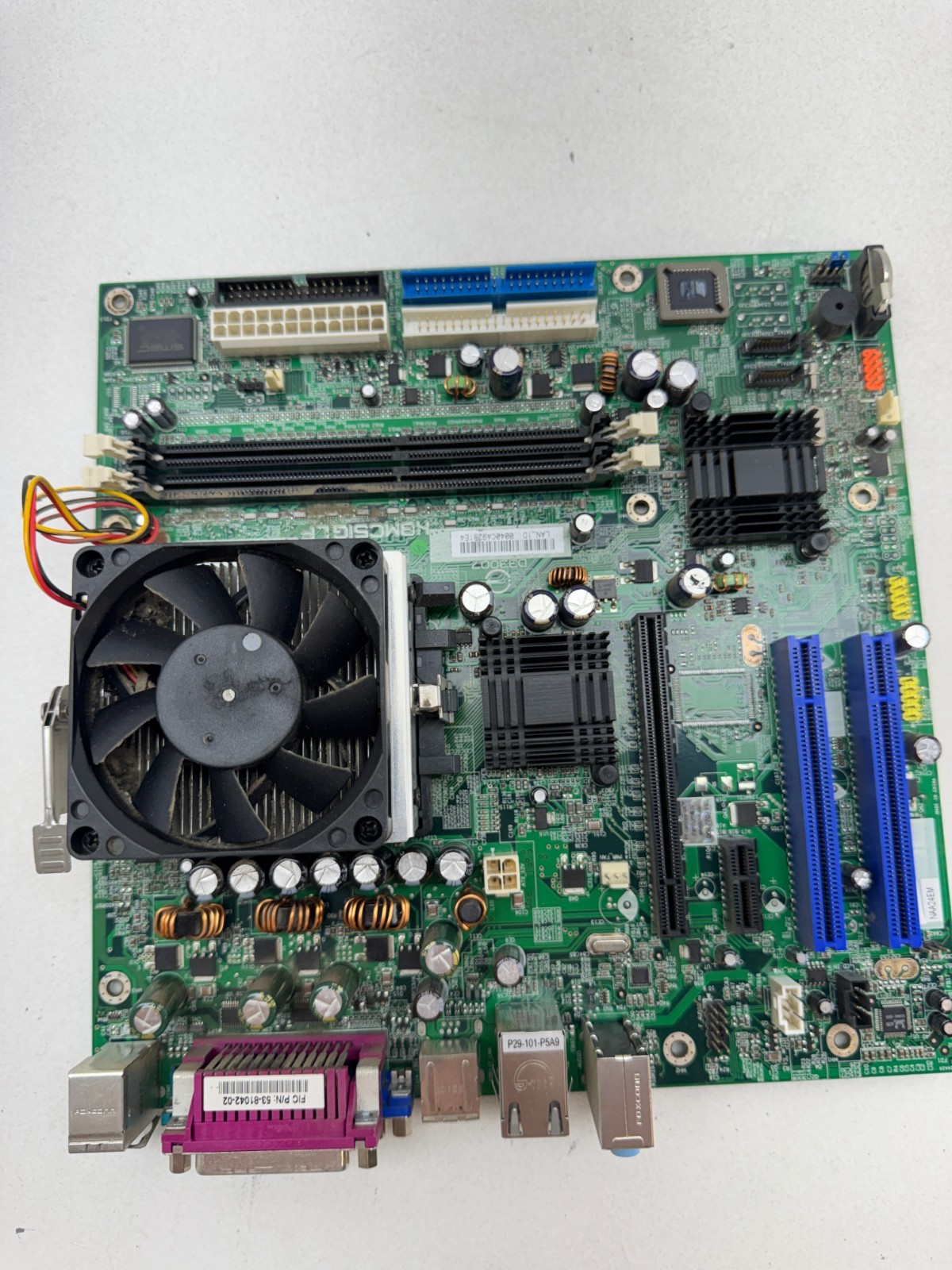 Foxconn K8MC51G-LF Socket 754 MicroATX Motherboard AMD CPU Cooler Combo Retro PC