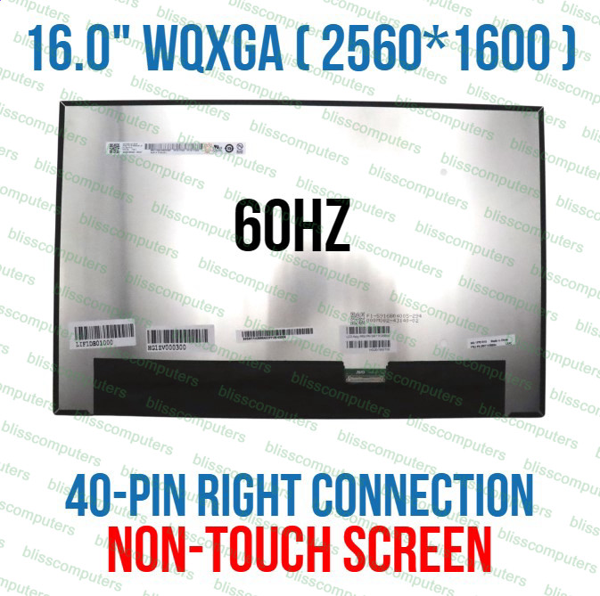 Ne160qdm-n63 V8.0 Fru 5d10v82383 B160qan02.m Mng007da1-4 Lcd Screen Panel