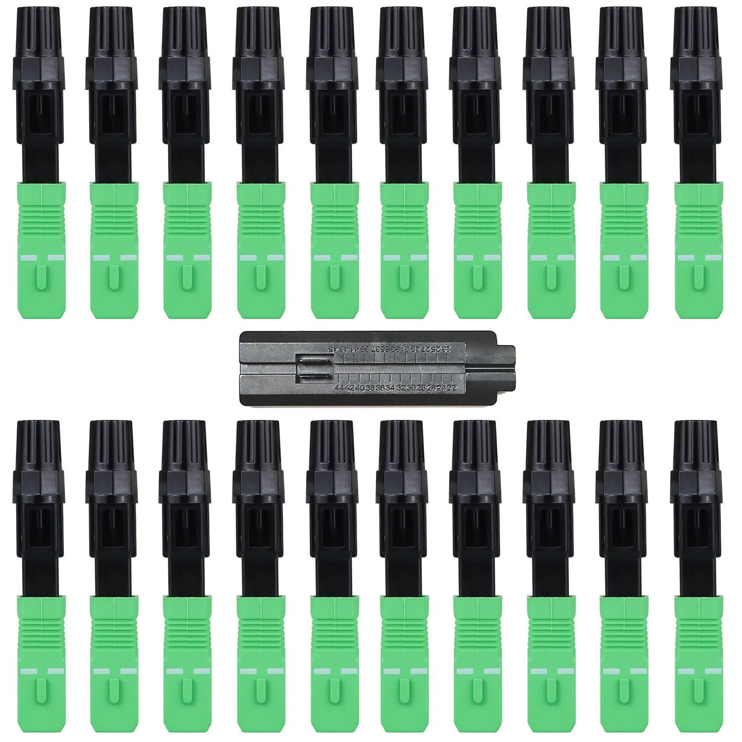 20-Pack FTTH SC/APC Fiber Quick Connector Optic Fiber Fast Connector Adapter ...