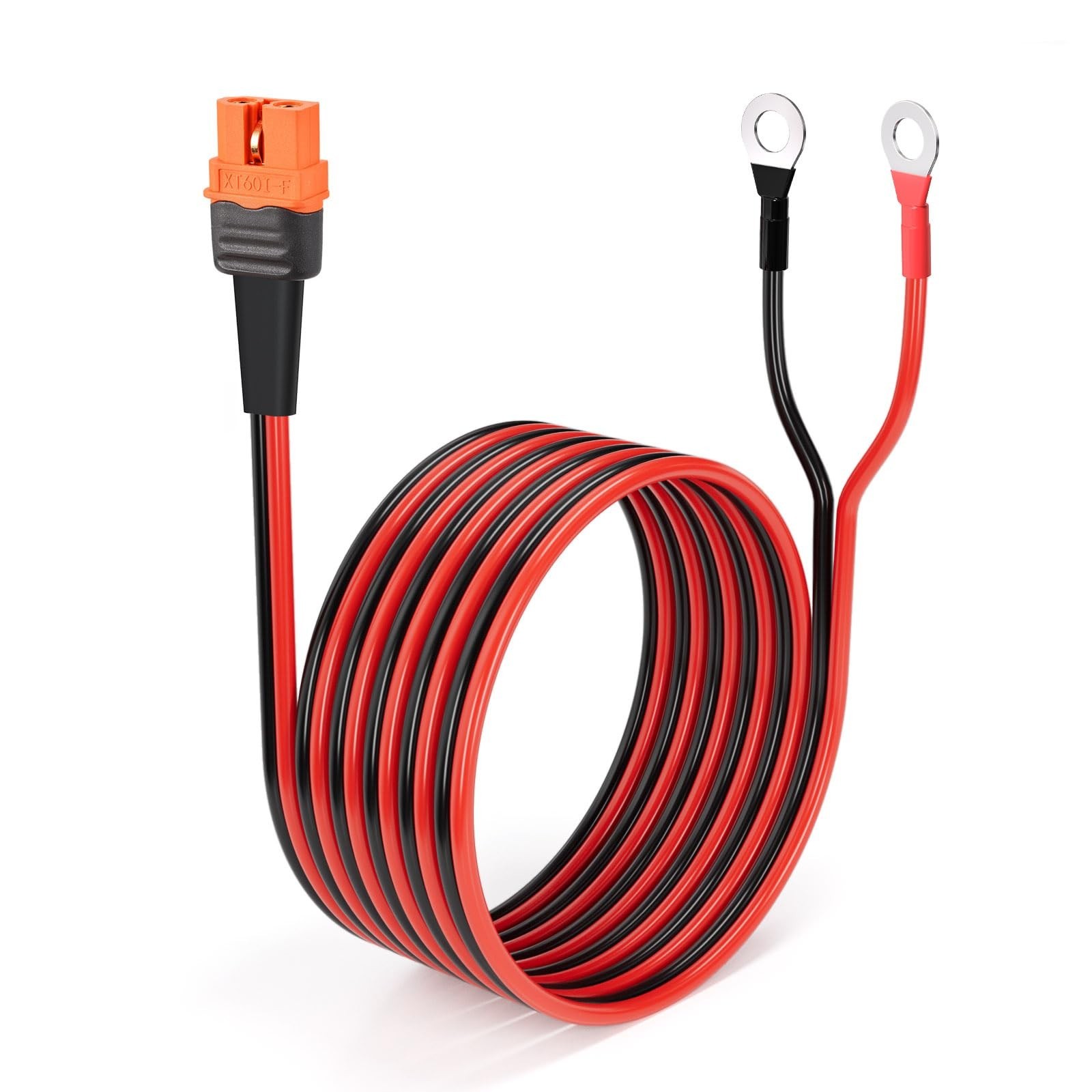 10FT 10AWG XT60i to O Ring Terminal Cable for Power Stations, High-Current Conne