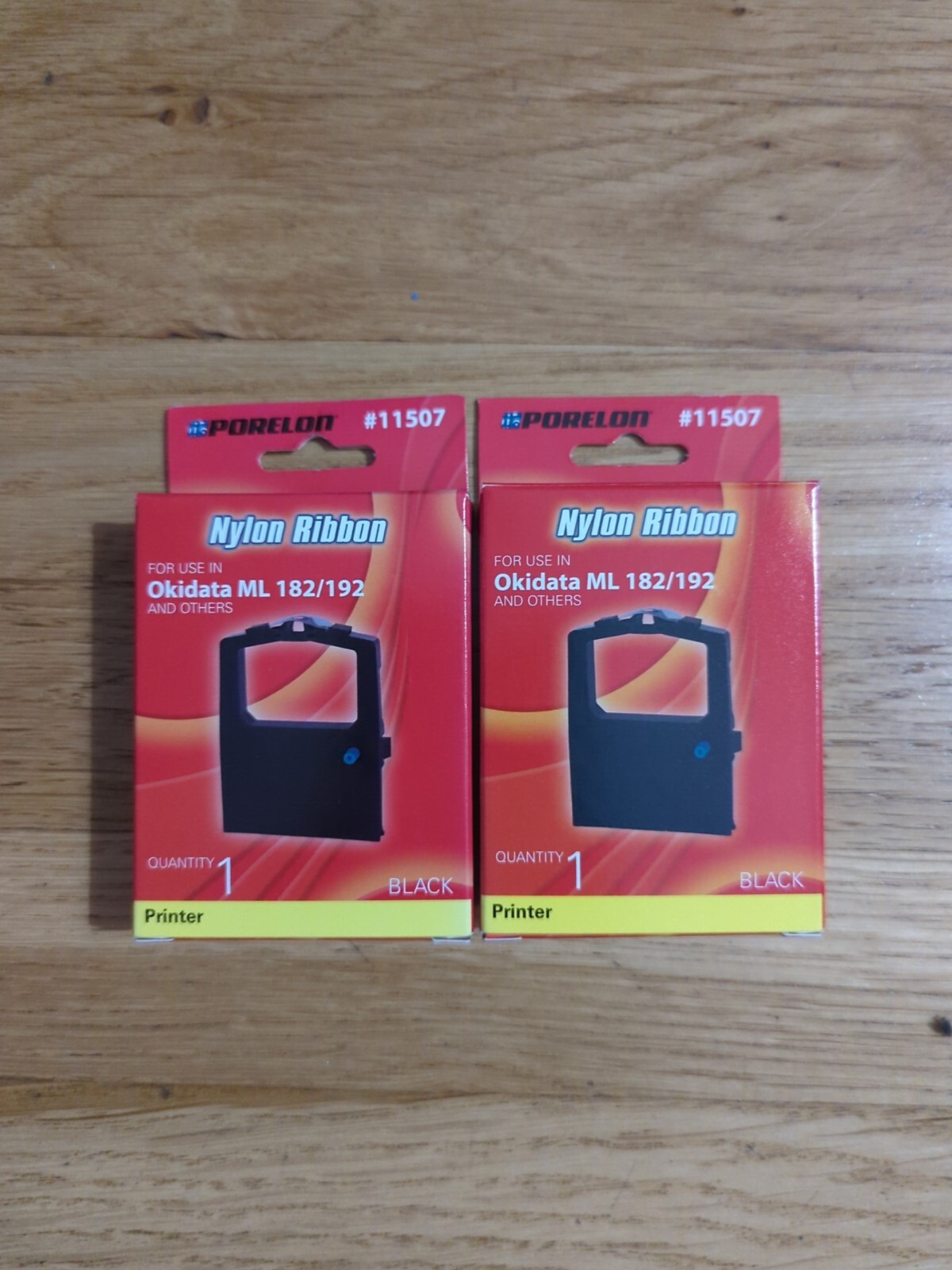 PORELON Nylon Ribbon - Okidata ML 182/192   2 Packs Lots
