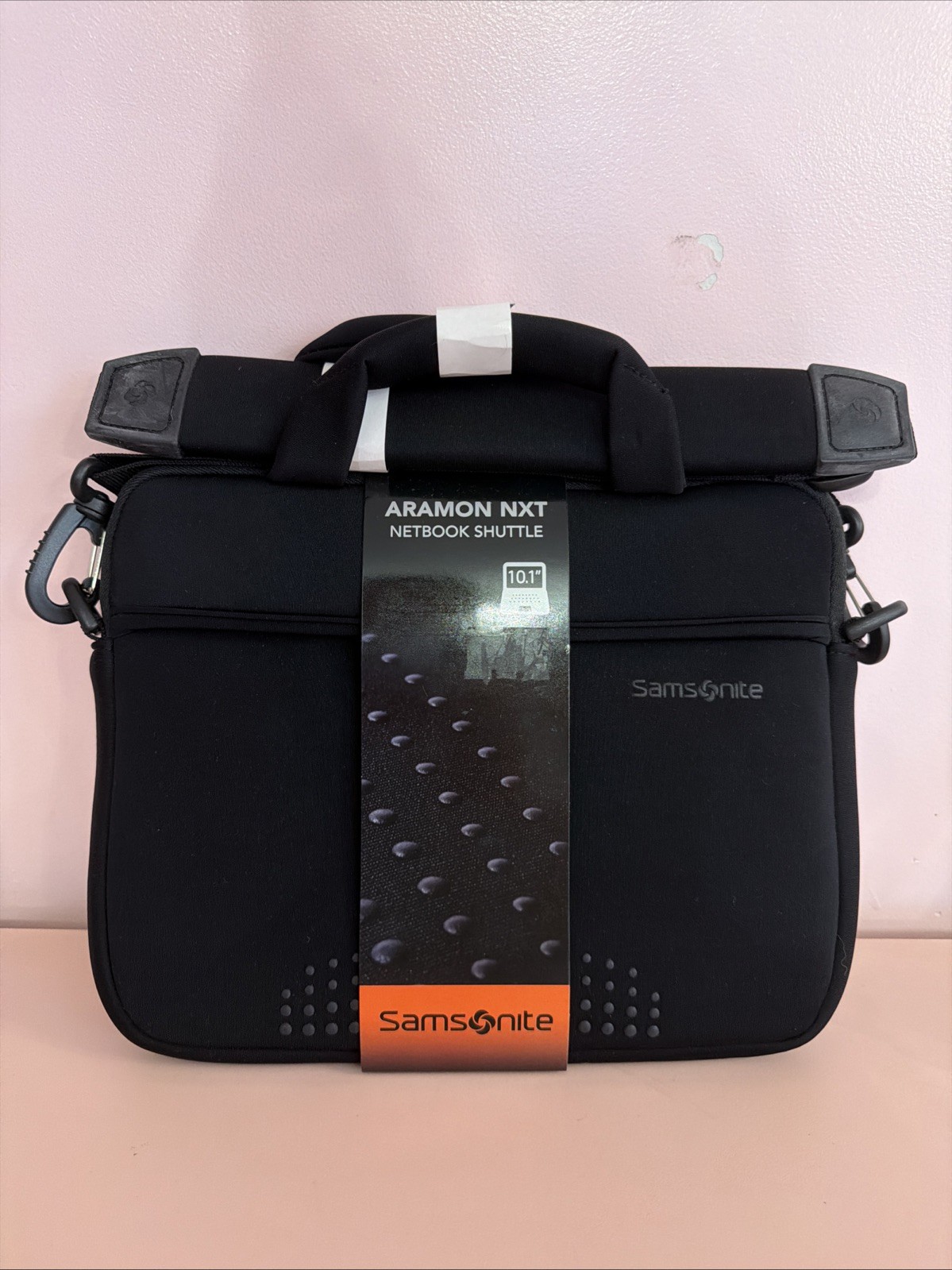 NEW Samsonite Aramon NXT Netbook Shuttle Black Case With Strap 10.1 Laptop Ipad