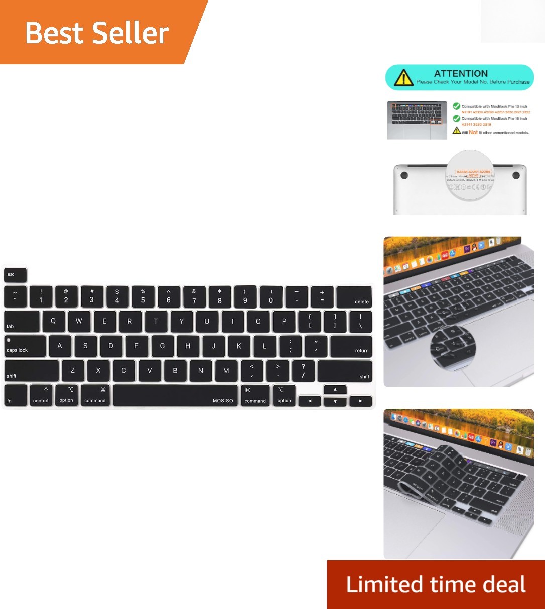 Ultra-Thin Protective Silicone Skin for MacBook Pro 13 & 16 inch – Easy Clean