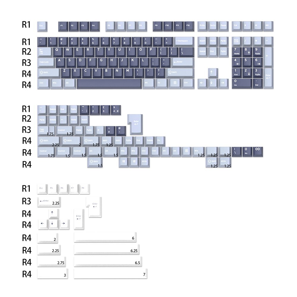Ghost Judges GJ Doubleshot keycap for mx keyboard 60 65 87 104 Fishing