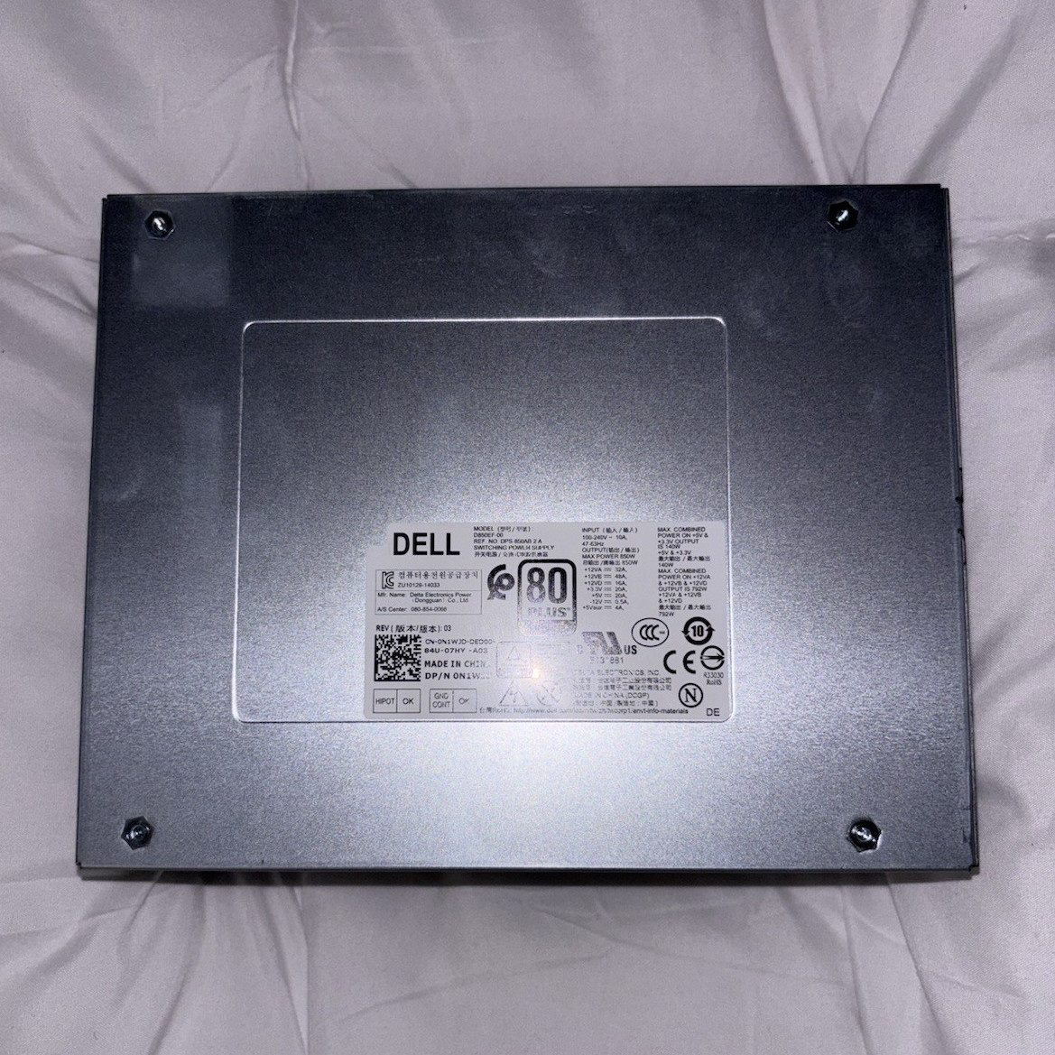 Dell Alienware Aurora R2 R5 R6 R7 A51 850w Power Supply D850EF-00
