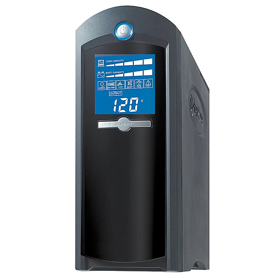 REFURBISHED CyberPower (CP1350AVRLCD) Intelligent LCD Tower 1350 VA (NO BATTERY)