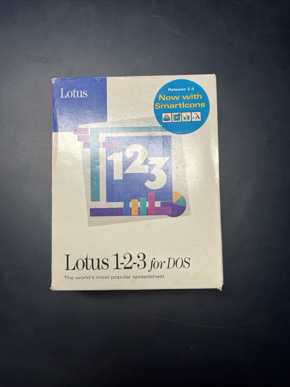 Lotus 123 Spreadsheet Software DOS Version 2.4 Vintage 1991 Opened